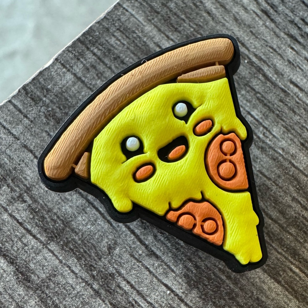Smiling Pizza Slice CROCS Jibbitz Shoe Charm 5/$20
